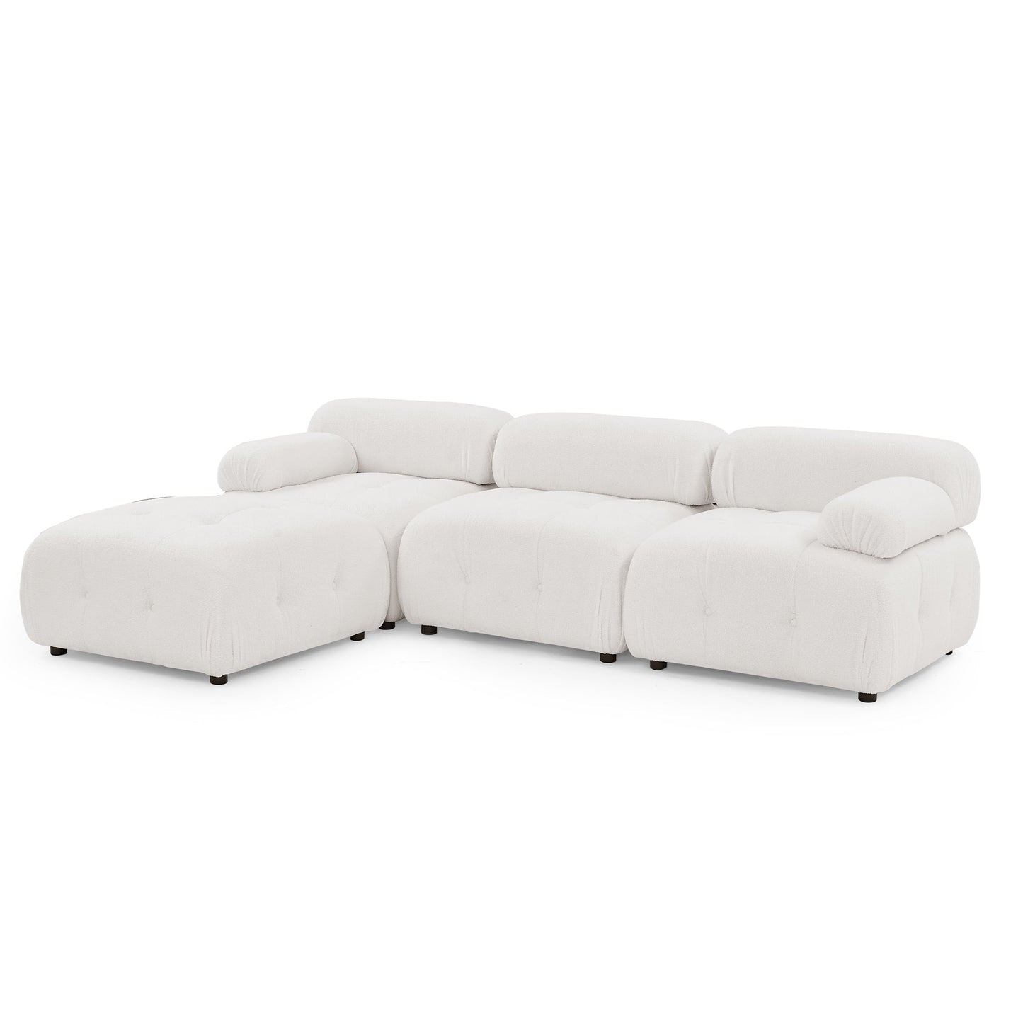 Teddy Fabric Glamour Galaxy Luxe Sectional