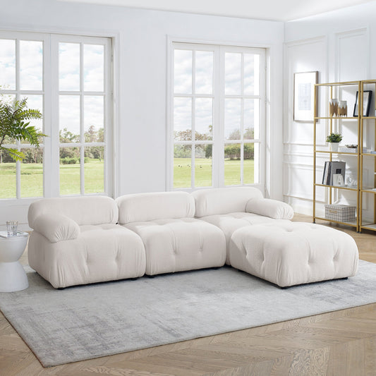 Teddy Fabric Glamour Galaxy Luxe Sectional