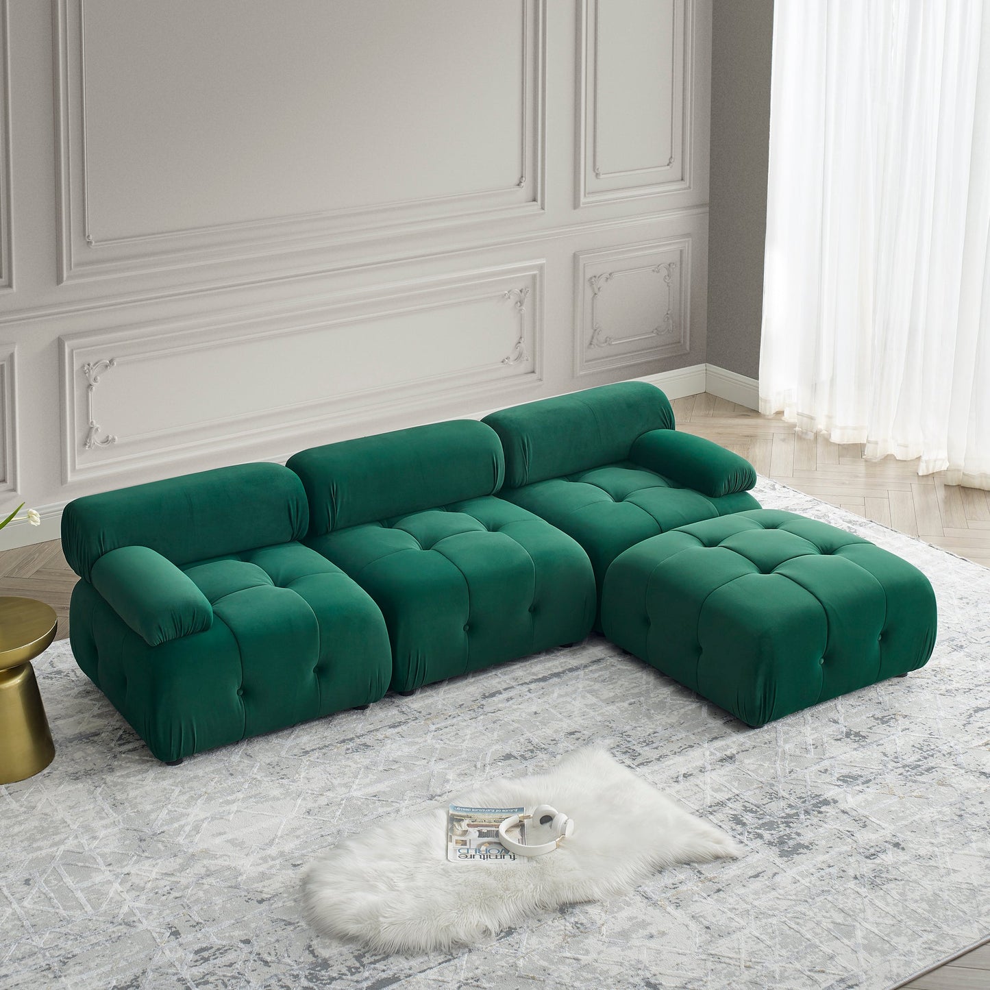 Emerald Glamour Galaxy Luxe Sectional