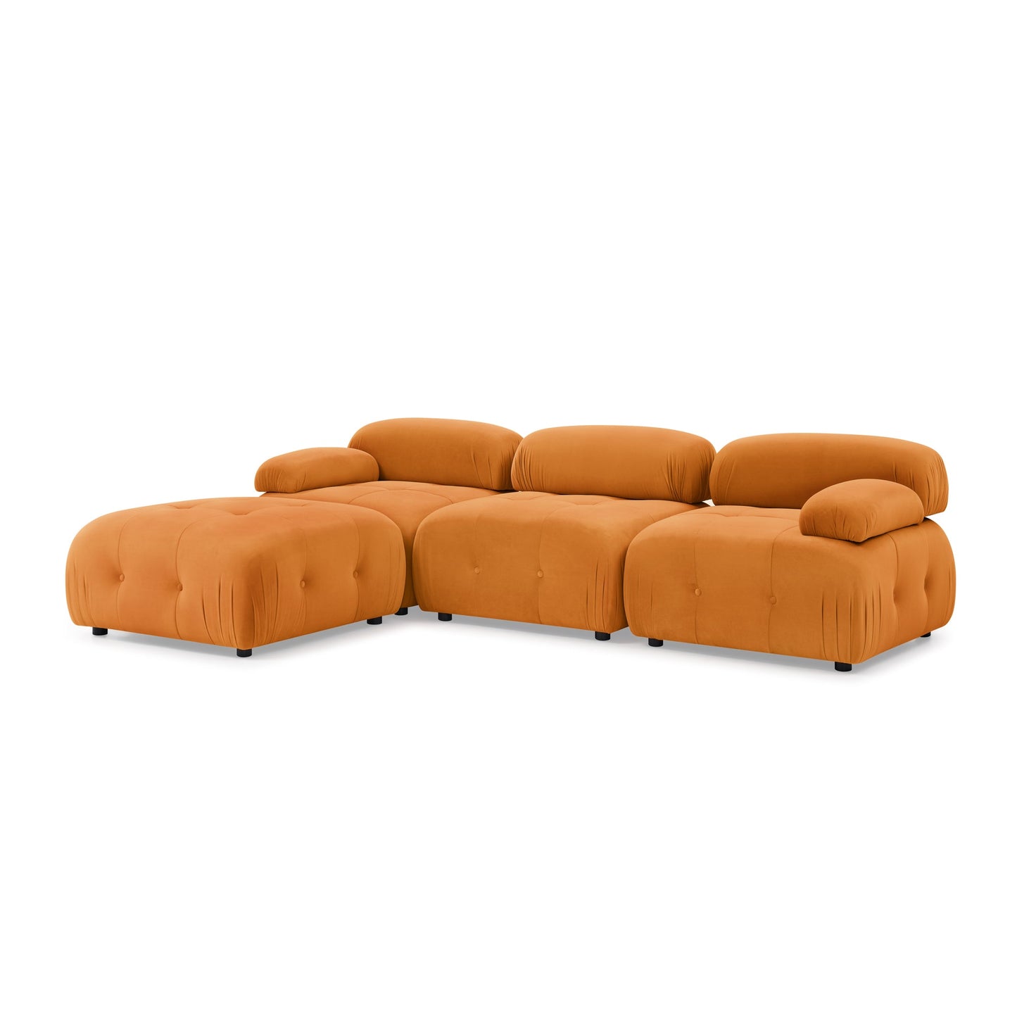 Orange Glamour Galaxy Luxe Sectional
