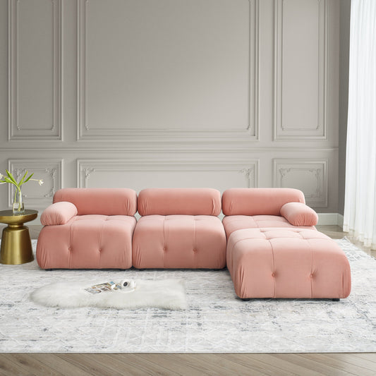 Pink Glamour Galaxy Luxe Sectional