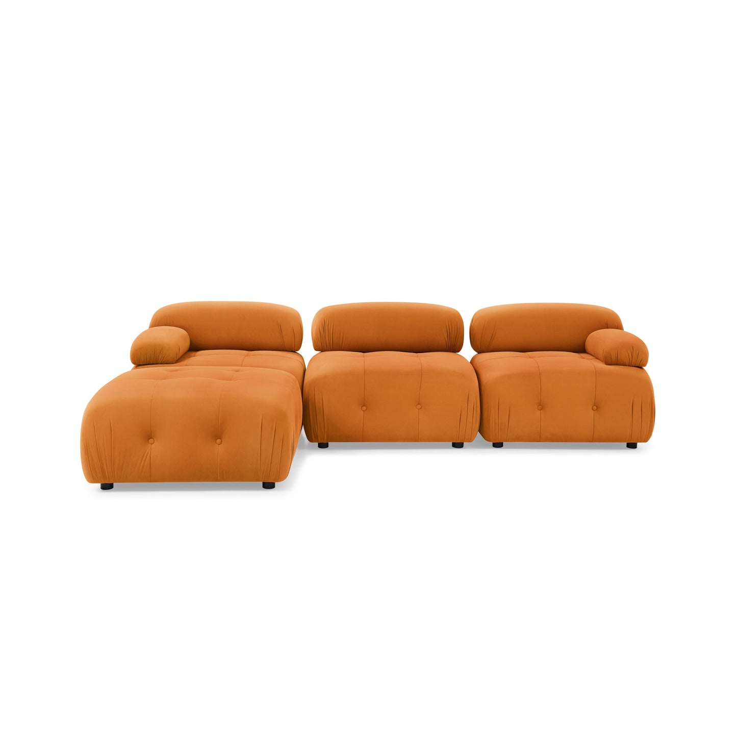 Orange Glamour Galaxy Luxe Sectional