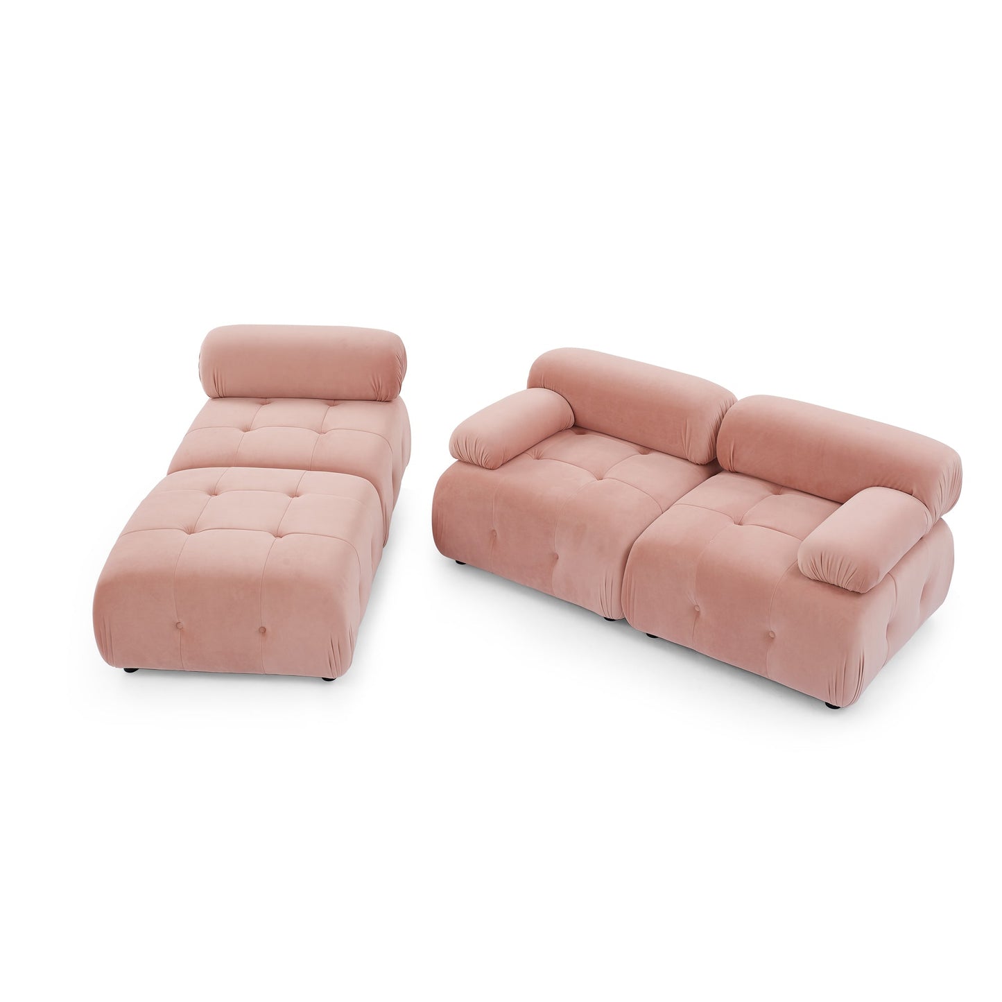 Pink Glamour Galaxy Luxe Sectional