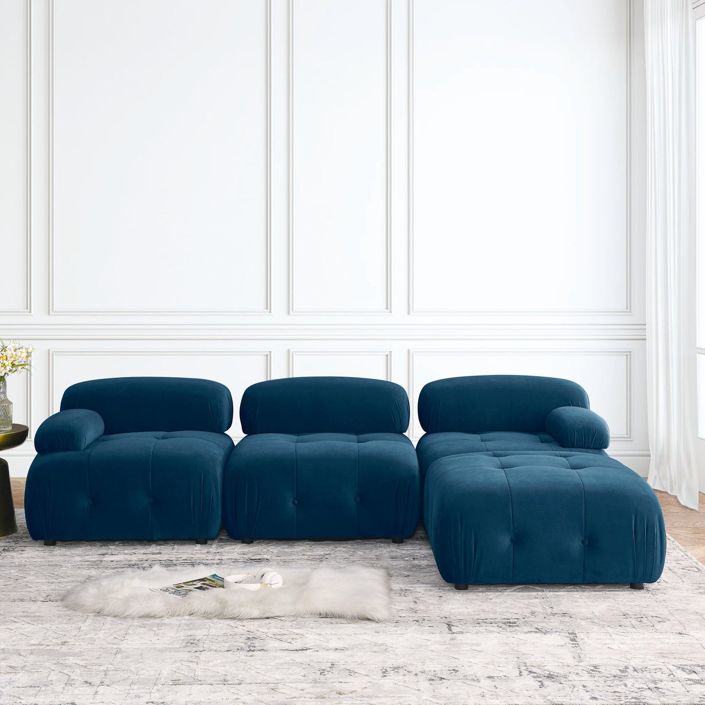Navy Glamour Galaxy Luxe Sectional