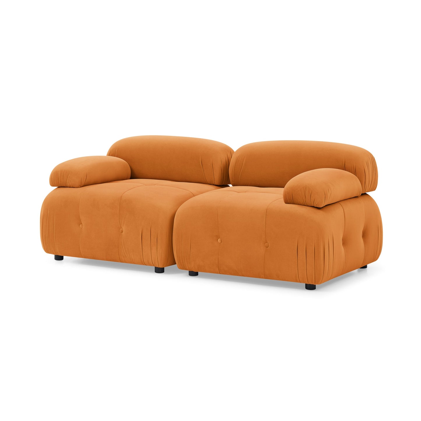 Orange Glamour Galaxy Luxe Sectional