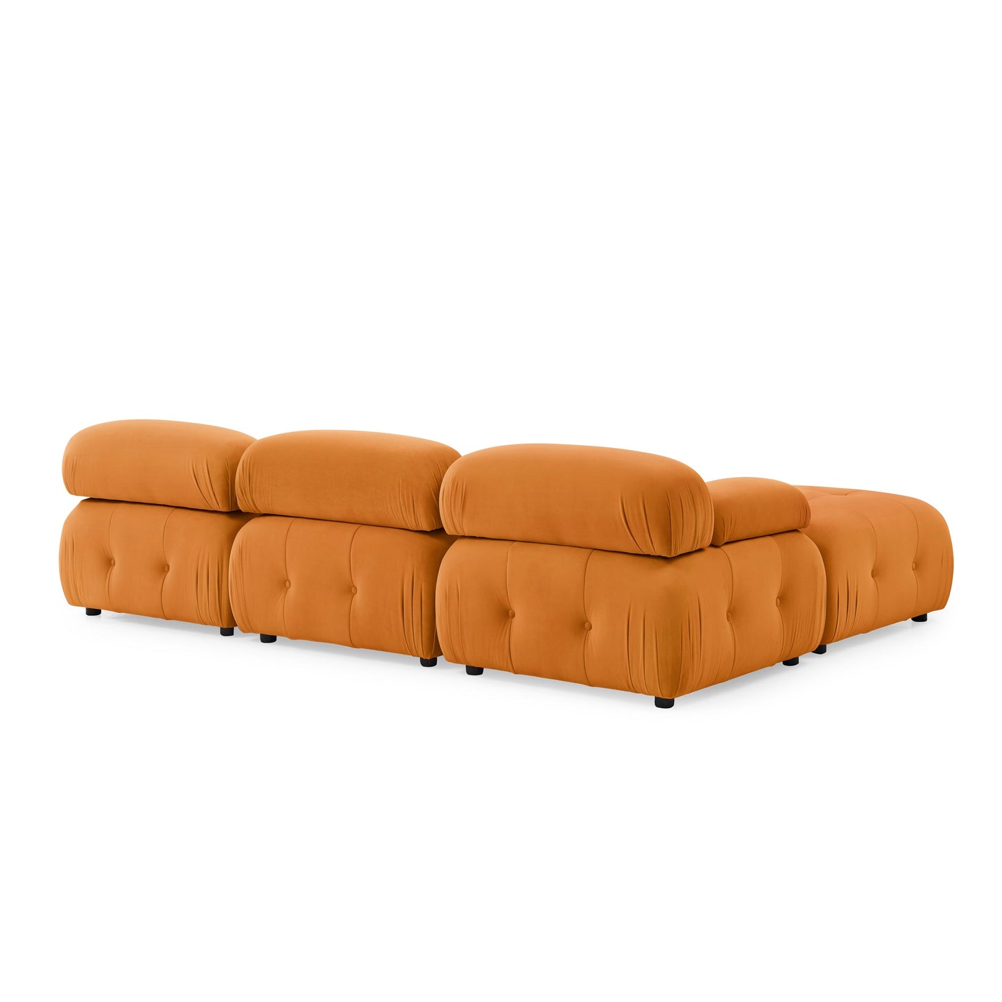 Orange Glamour Galaxy Luxe Sectional